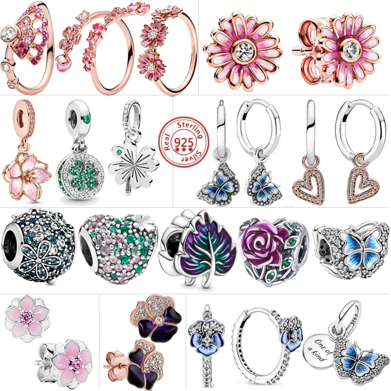 Подвеска-Шарм Маргаритка из серебра 925 пробы для браслета Pandora |