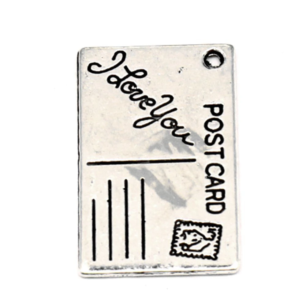 

50pcs Wholesale Jewelry Lots Passport Charms Pendant Supplies For Jewelry Materials 16x26mm