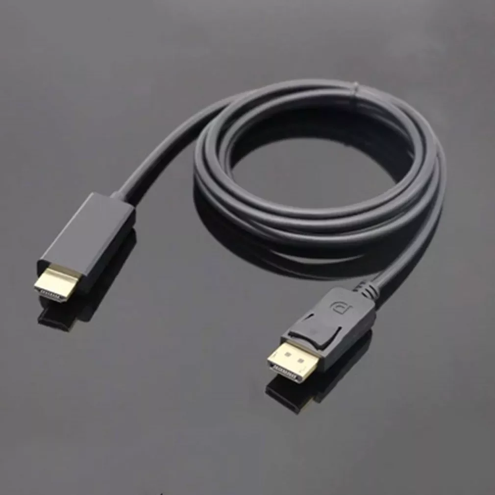 

1.8 Meters Display Port DP Male to HDMI-compatible Cable Adapter Converter Cable 4K Laptop PC HD TV Converter Polybag - ONLENY