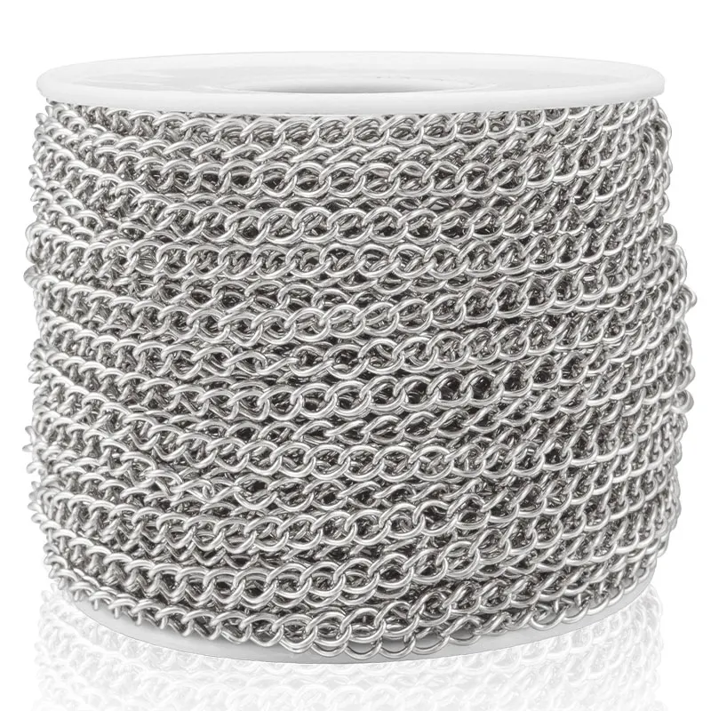 Stainless Steel Vacuum Plating Gold Extension Tail Chain Jewerly Making Supplies Accessorie DIY Necklace Bracelet Fashion Style