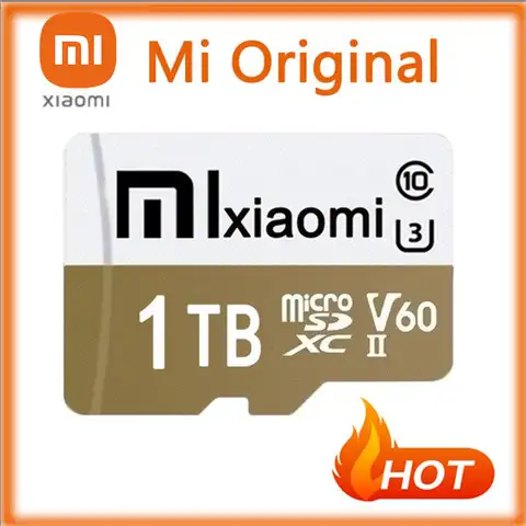 Карта памяти Xiaomi Micro SD, класс 10, 1 ТБ, 16 ГБ, 32 ГБ, 64 ГБ, 100% ГБ, 128 ГБ, 256 ГБ, ТБ