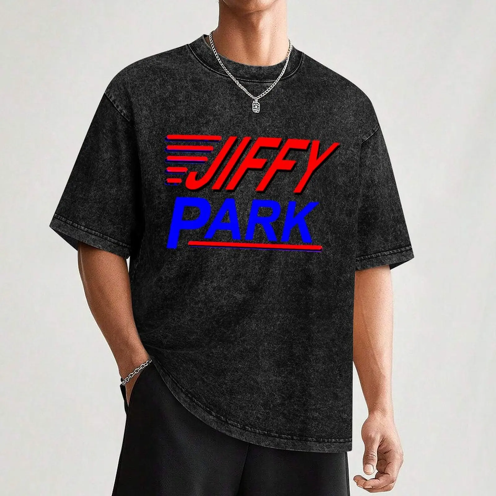 Jiffy Park Kramer's Shirt Футболка с рисунком рубашки заготовки дизайнерская футболка