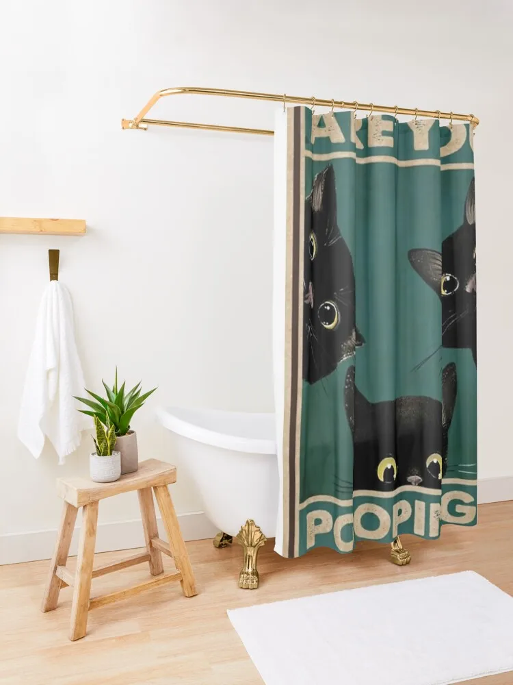 Три детских черных кота-ти ты какающий плакат занавеска для душа товары ванной и