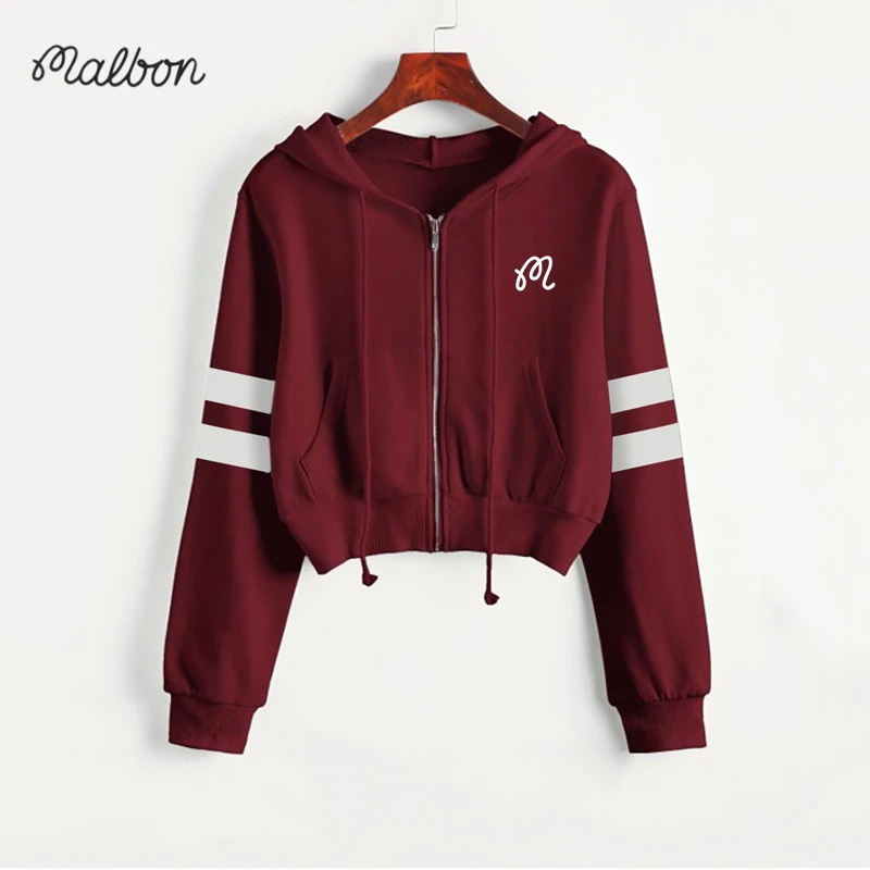 Women's Golf Clothing 2022 Autumn Women Malbon Golf Wear Fashion Casual Jackets Short Zip Parallel Bar Hoodie Cardigan Horse