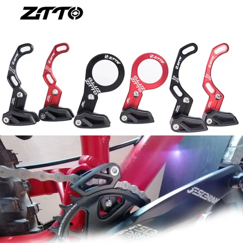 ZTTO MTB 7075 CNC Bicycle Chain Guide 1X System Mountain Bike Single Chainring Crank Drop Catcher ISCG 03 ISCG 05 BB Mount