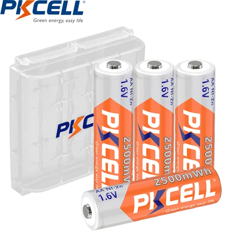 Pkcell Ni-Zn 1.6V AA 2500 мВтч аккумуляторы