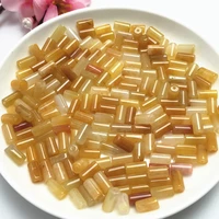 natural yellow jade hand carved scattered beads diy100real jade accessories bracelets necklace septa scattered fitting jade 8mm