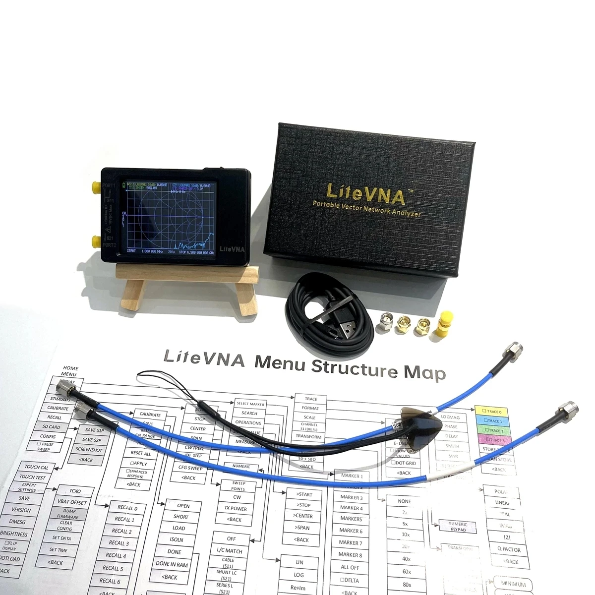 

Векторный анализатор сети, 6 ГГц, 50 кГц ~ 6,3 ГГц, LiteVNA, дисплей 2,8 дюйма, анализатор HF, VHF, UHF, антенны, обновленные NanoVNA и SAA2