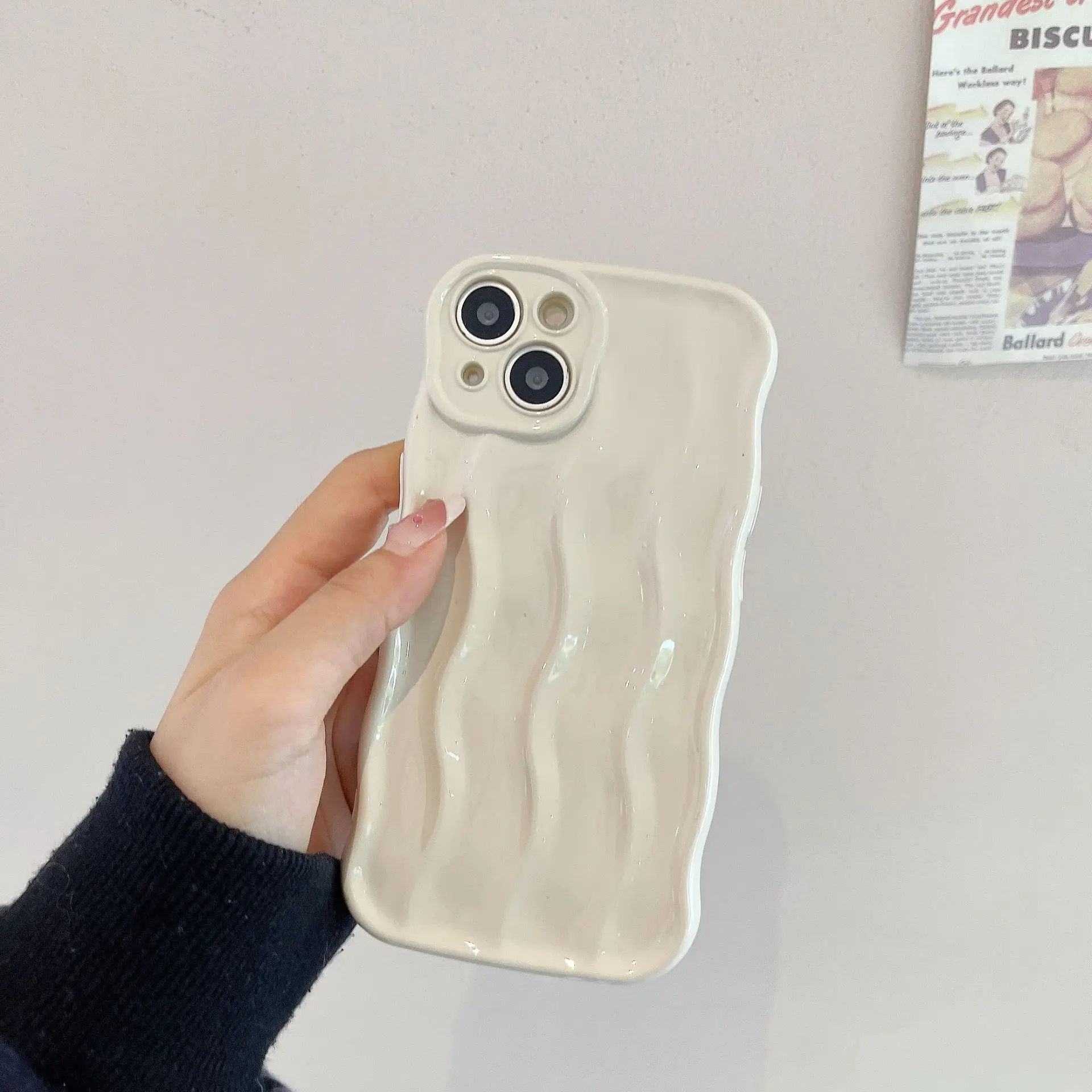 

Luxury Plating Fold Phone Case For iPhone 14 12 13 11 Pro Max 14 Plus Back Cover