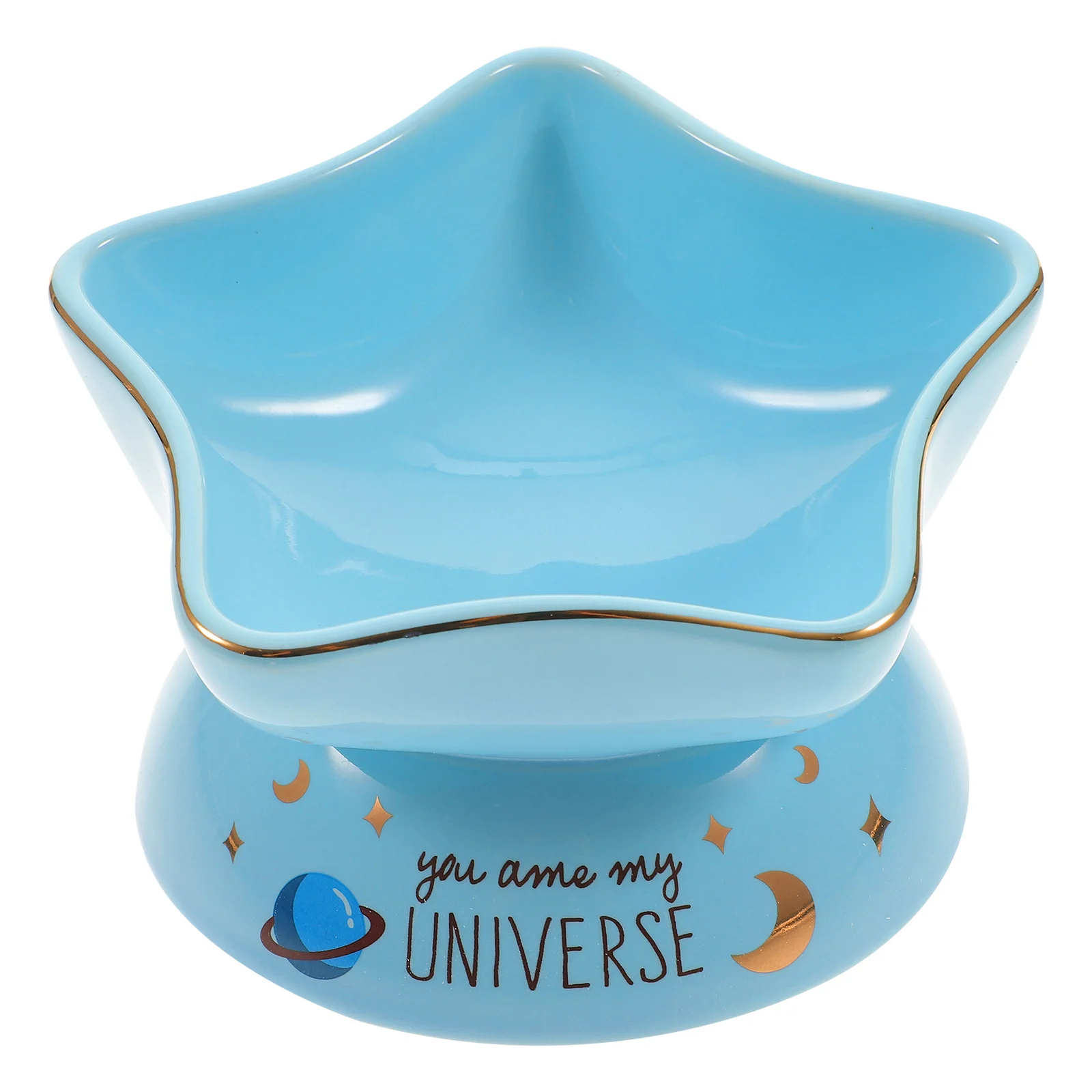 

Bowl Cat Pet Dog Elevated Bowls Raised Tilted Feeder Dish Ceramic Water Stand Porcelain