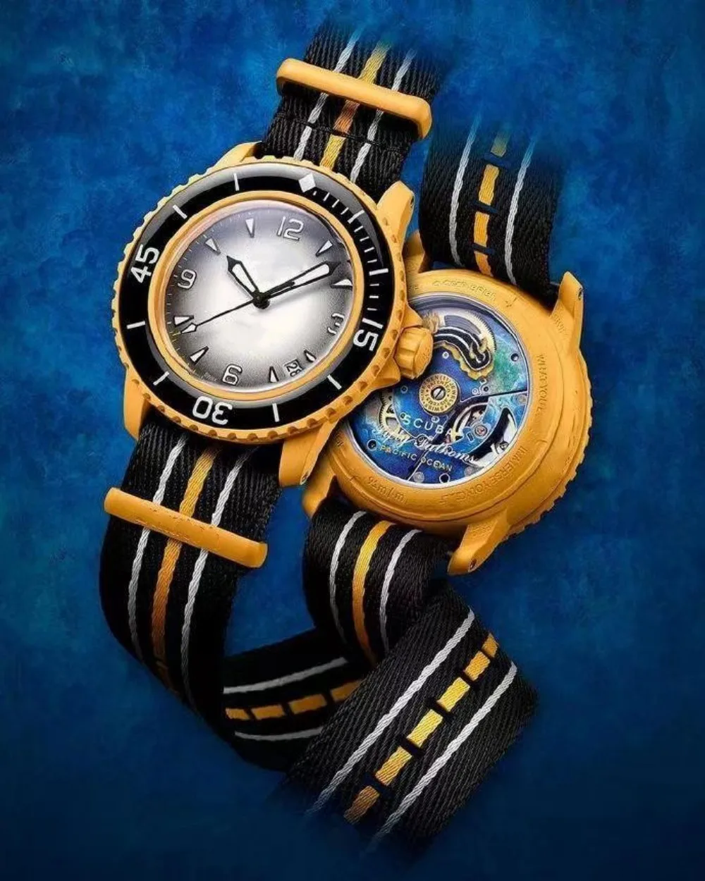 

New co-branded 43MM men's automatic mechanical watch Five Oceans co-branded watch, bio-ceramic high-quality automatic machine