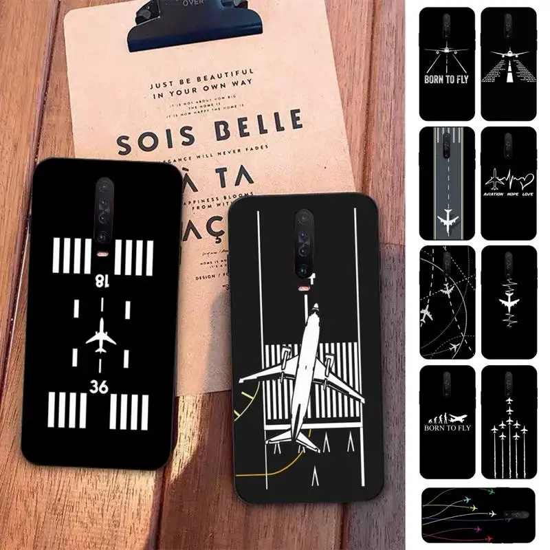 

Aircraft Helicopter Airplane Pilot fly Phone Case for Redmi 5 6 7 8 9 A 5plus K20 4X S2 GO 6 K30 pro
