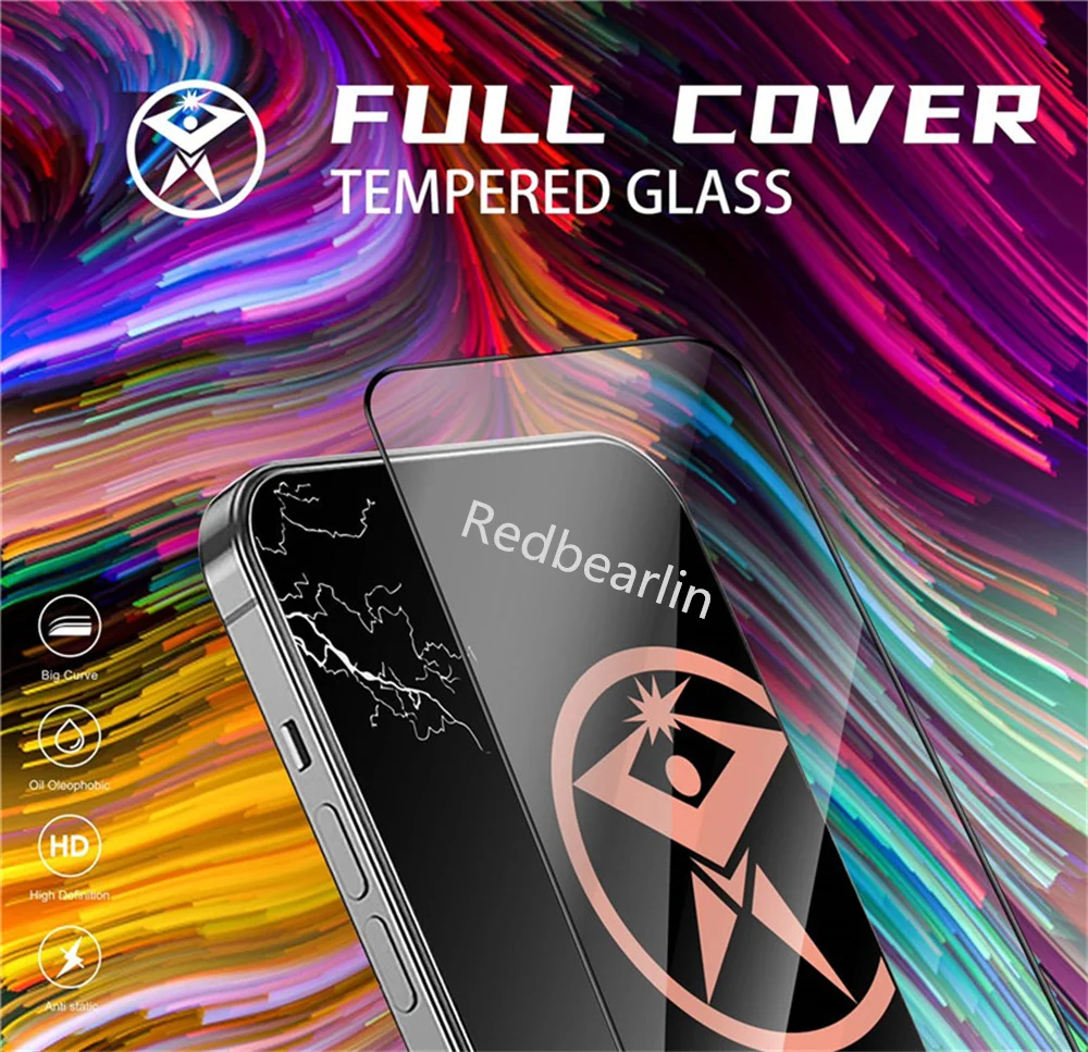 20/50Pcs ESD Tempered Glass Anti Static HD Screen Protector Film Guard For iPhone 13 12 14 Pro Max 11Pro Max X XS Max XR