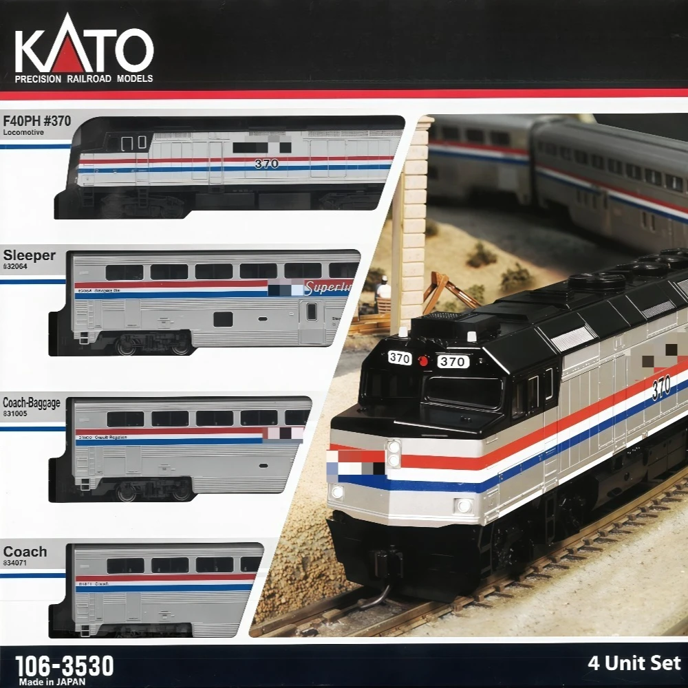 Модель поезда KATO N Type 1160, локомотив F40PH 106-353031, доступны различные варианты, реалистичная модель, игрушка для мальчиков, подарок (art.: 3920dc7744e28) - 3920dc7744e28