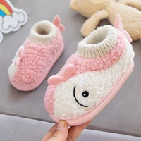 kids fashion non slip cotton padded shoes cute carton animal 2022 new girls boys indoor slippers warm winter shoes comfortable