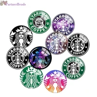 coffee art round photo glass cabochon demo flat back making findings 20mm snap button n1131