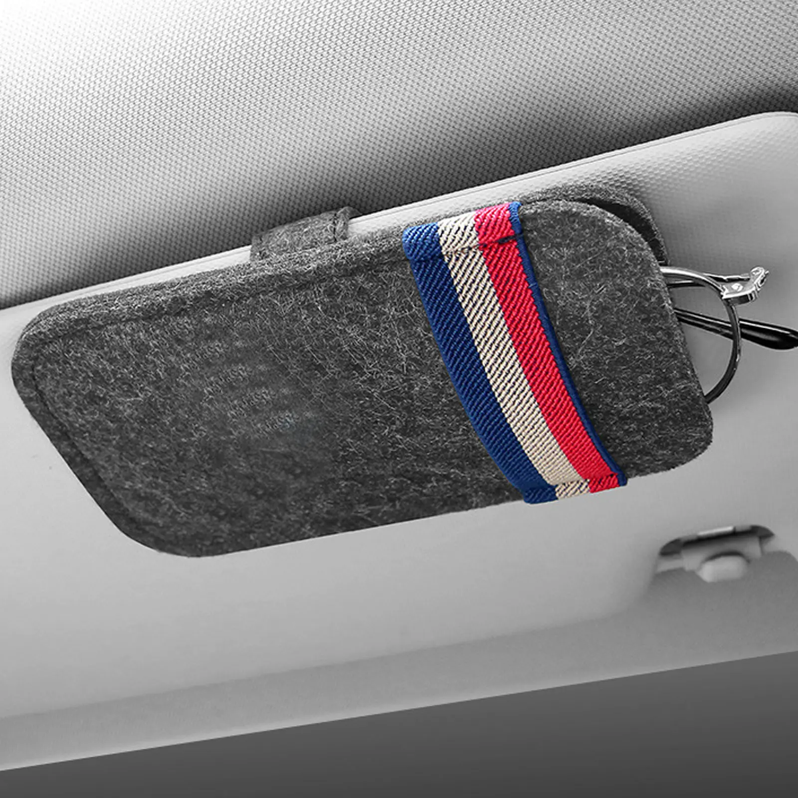 

Car Sunglasses Organizer Bag Eyeglass Holder Glasses Storage Clip For Audi Bmw Auto Interior Organize Car Sunglasses Holder