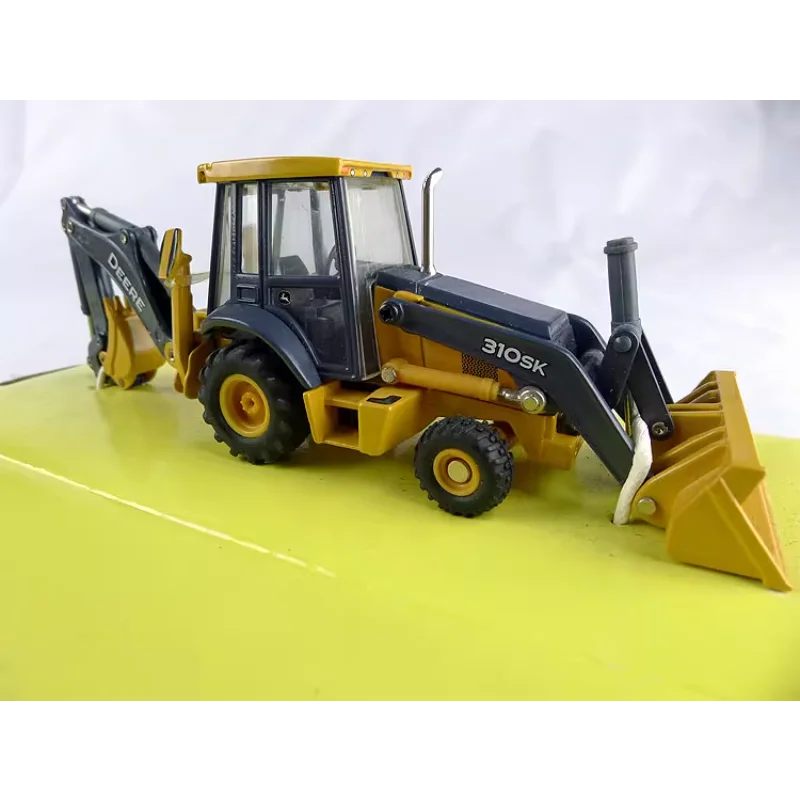 Фото Коллекционная модель экскаватора-погрузчика ERTL 310SK в масштабе 1:50, литая под давлением, из сплава, с двумя рабочими концами, сувенир, подарок, украшение для витрины №4