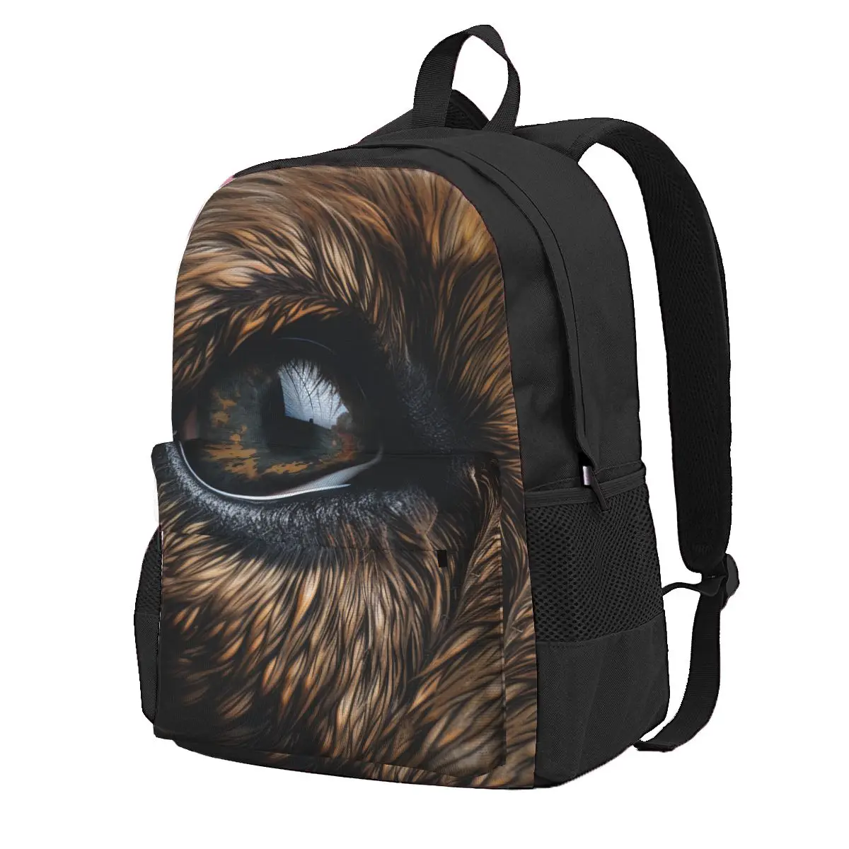 

Dog Backpack Girl Animal Eyes Big Backpacks Polyester Kawaii School Bags Travel Design Rucksack