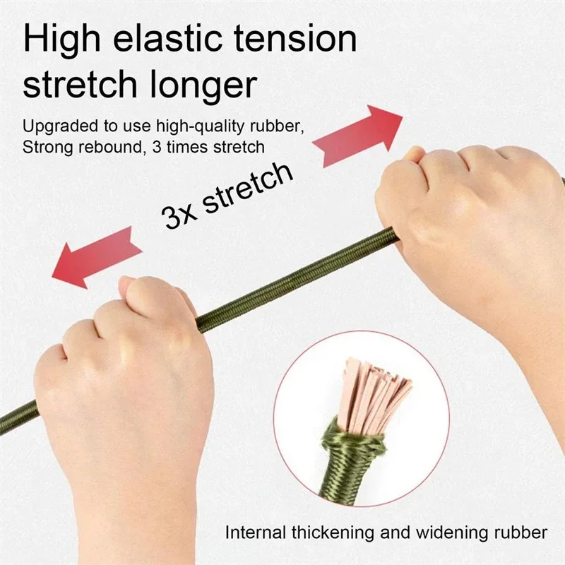 Сверхмощный банджи-шнур для улицы эластичный ремень галстука карабин крючки