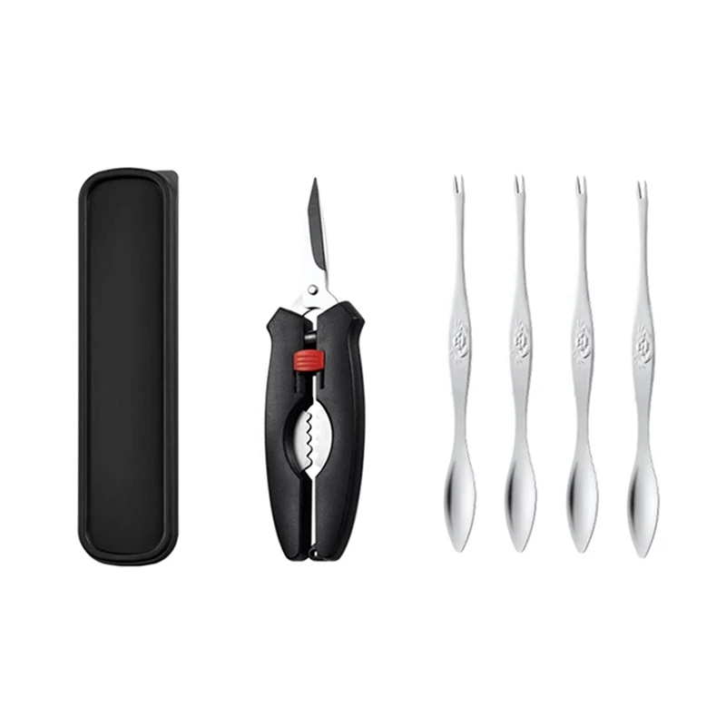 

Promotion! Crab Tools For Eating,Lobster And Crab Tool Set,Lobster Crackers Shellfish Seafood Tool,Nut Cracker And Seafood Sciss
