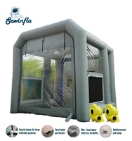 Sewinfla Professional Inflatable Paint Booth 12.5x11.2x11.2Ft Environmentally-Friendly Air Filter System Portable Paint Booth