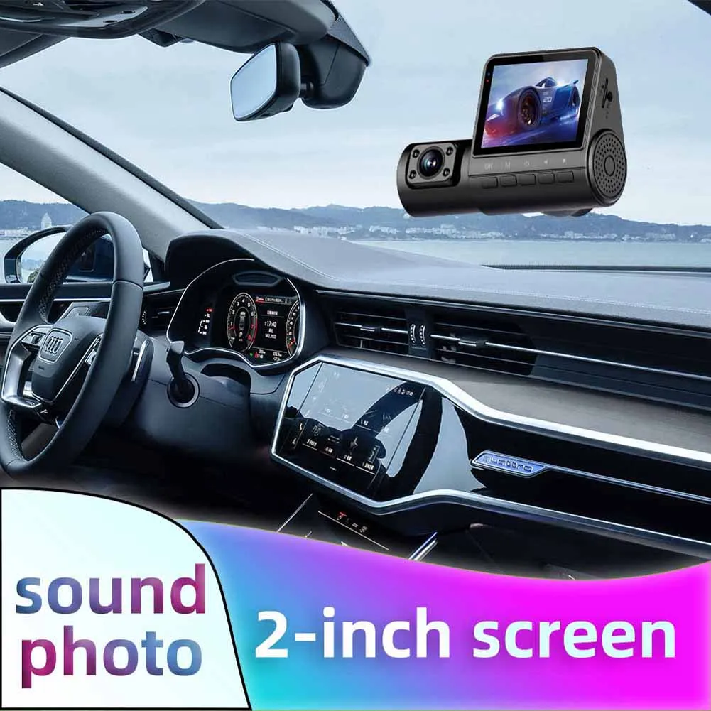 

3 Channel Car DVR HD 1080P 3-Lens Car Dash Cam Loop Recording Night Vison G-Sensor 24h Parking Monitoring Car Video Recorder