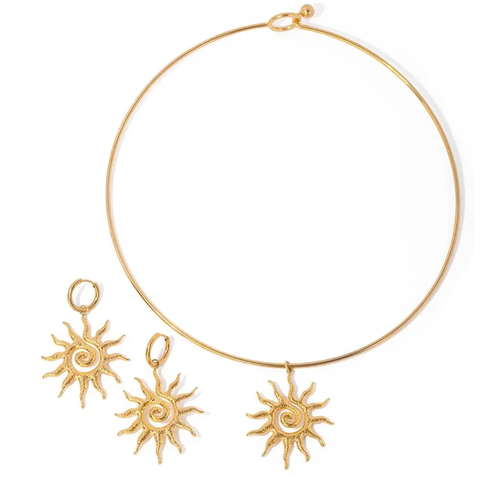 Модное золотое ожерелье с подвеской Uworld геометрической цепочкой из нержавеющей