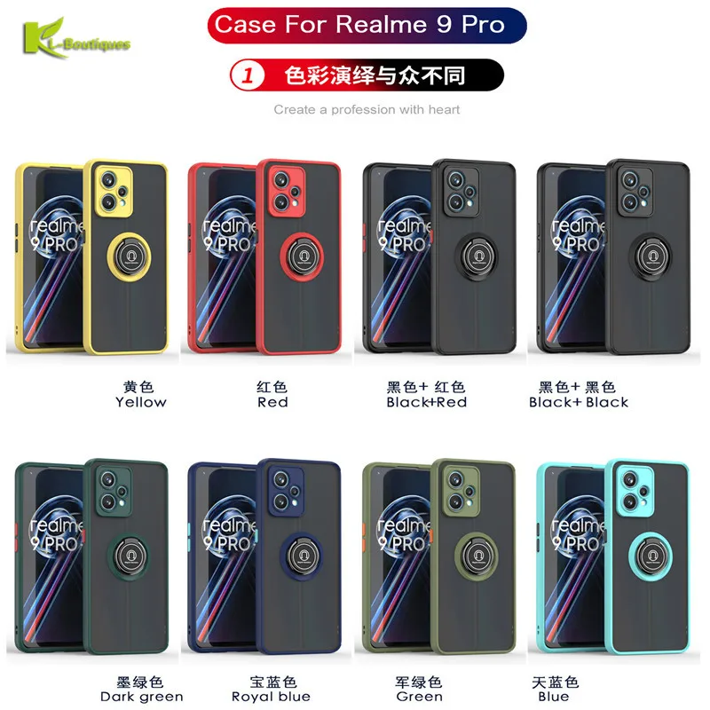 

Armor Shockproof Silicone Cover Case For OPPO Realme 9i 8i 9 Pro Plus 5G C30 C30S C33 C31 Fundas Soft TPU Phone Cases