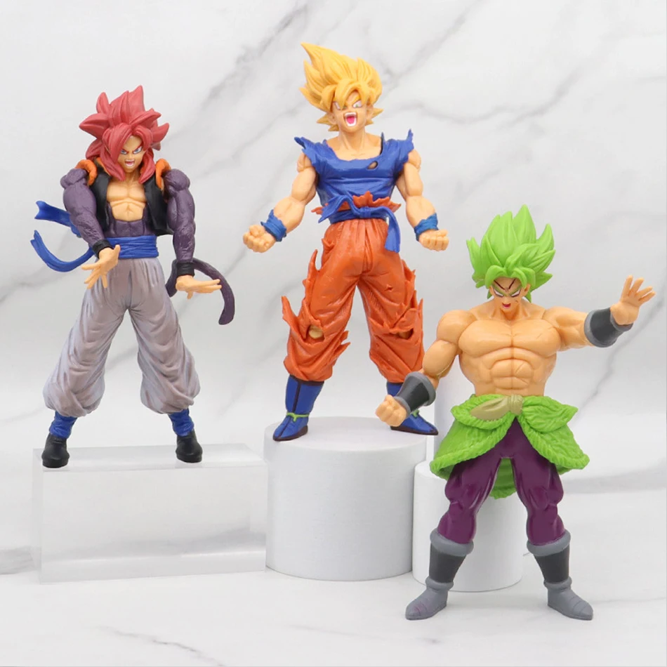 Dragon Ball Z Super Saiyan Anime Figurine Model GK Rose Goku Action Figure DBZ Gohan Figures Vegeta Statue Collection Toy Figma images - 6