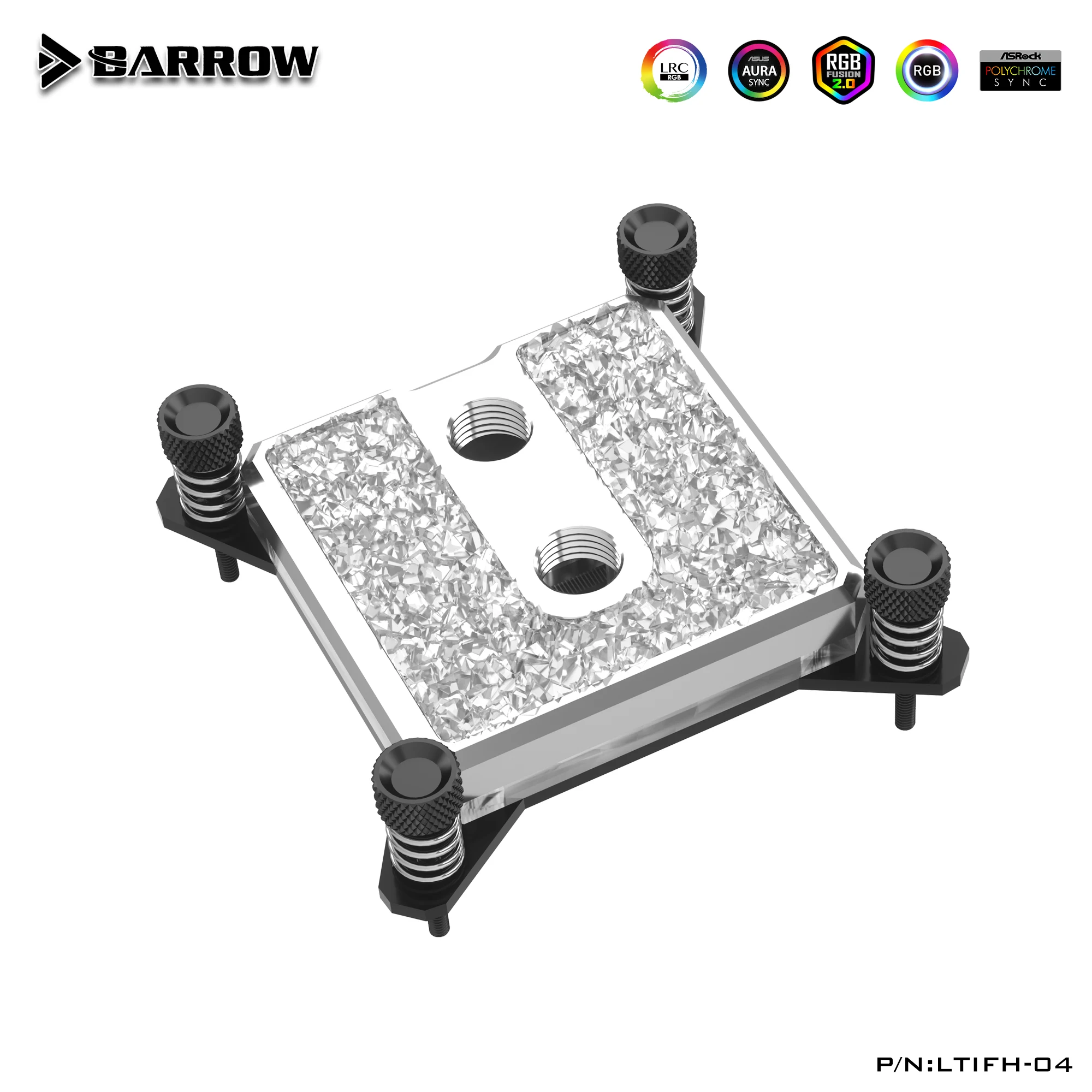 Barrow INTEL CPU водяной блок для LGA115X 1150 1151 1155 1156 /1200 1700 фотоакриловый/Полный