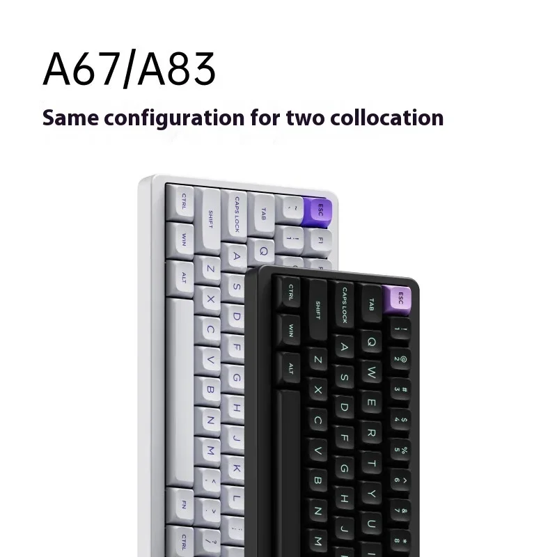 Новая Индуктивная клавиатура Aesco A83 с переключателем 8k 4k Rgb 2 4g беспроводная Rt