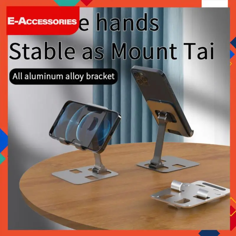 

Adjustable Tablet Stand Aluminum Alloy Lazy Smartphone Mount Folding Desktop Phone Stand Stand Accessory Phone Bracket Portable