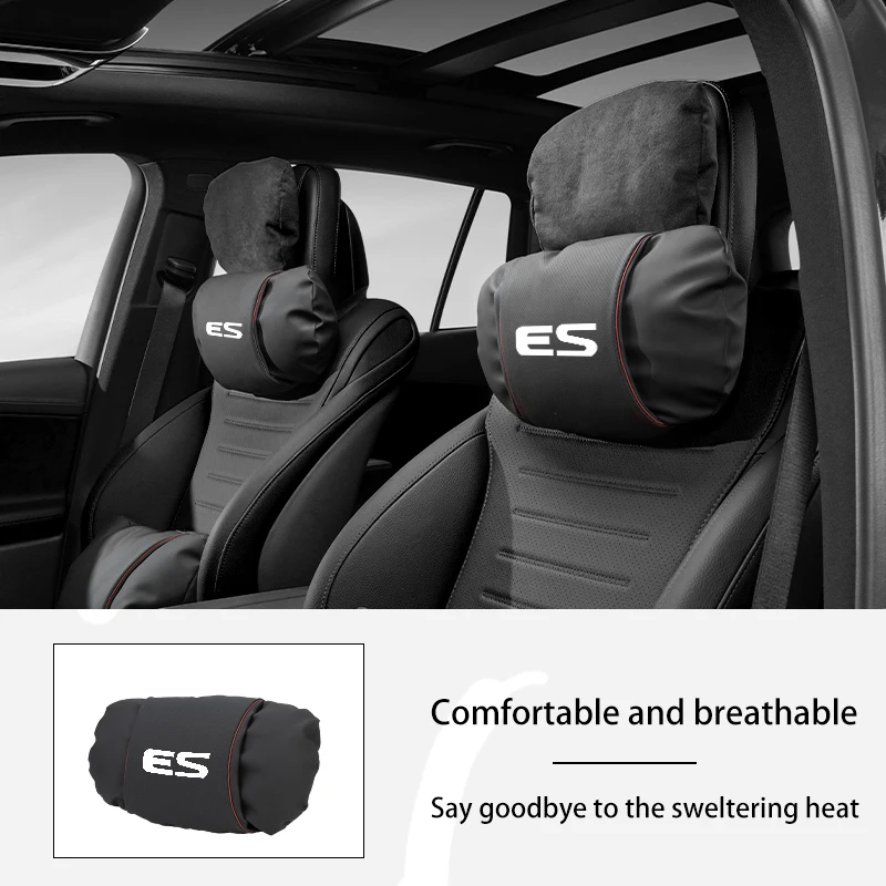 Car Seat Headrest Lumbar Cushion Jelly Layer Double Neck Protection For Lexus CT200h ES250 ES300h IS250 IS200 GS300 GS46