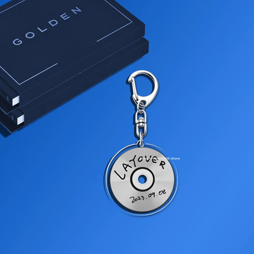 Акриловый брелок для ключей Kpop Mini CD GOLDEN MUSE Album LAYOVER Agust Ddds FACES INGIDO JINS Брелок V Teakook