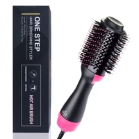 1200w hair dryer volumizer electric blow dryer hot air brush hair straightener curler comb hair dryer roller styler