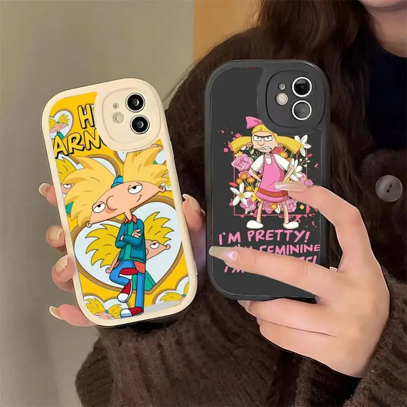

Hey Arnolds Cartoon Phone Case Phone Case Hard Leather Phone Case For IPhone 11 12 13 Pro Max 8 7 Plus X XR XS Coque