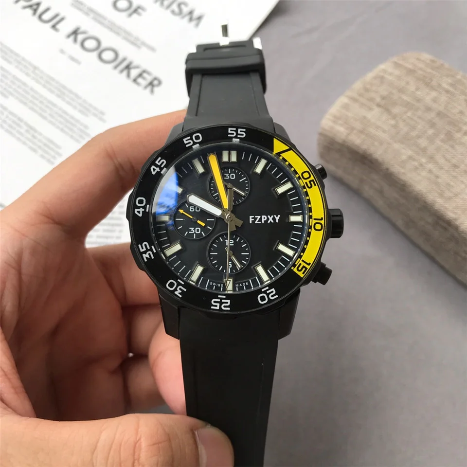 

Часы наручные ICA04 Мужские кварцевые, брендовые Роскошные повседневные деловые спортивные водонепроницаемые с кожаным ремешком, с датой