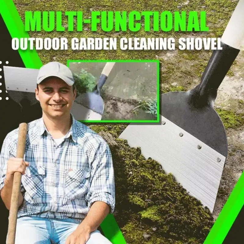 

Multi-Functional Outdoor Garden Cleaning Shovel Steel Weeding Flat Shovel Pooper Scooper Garden Tools Farm Planting Shovel L7E2