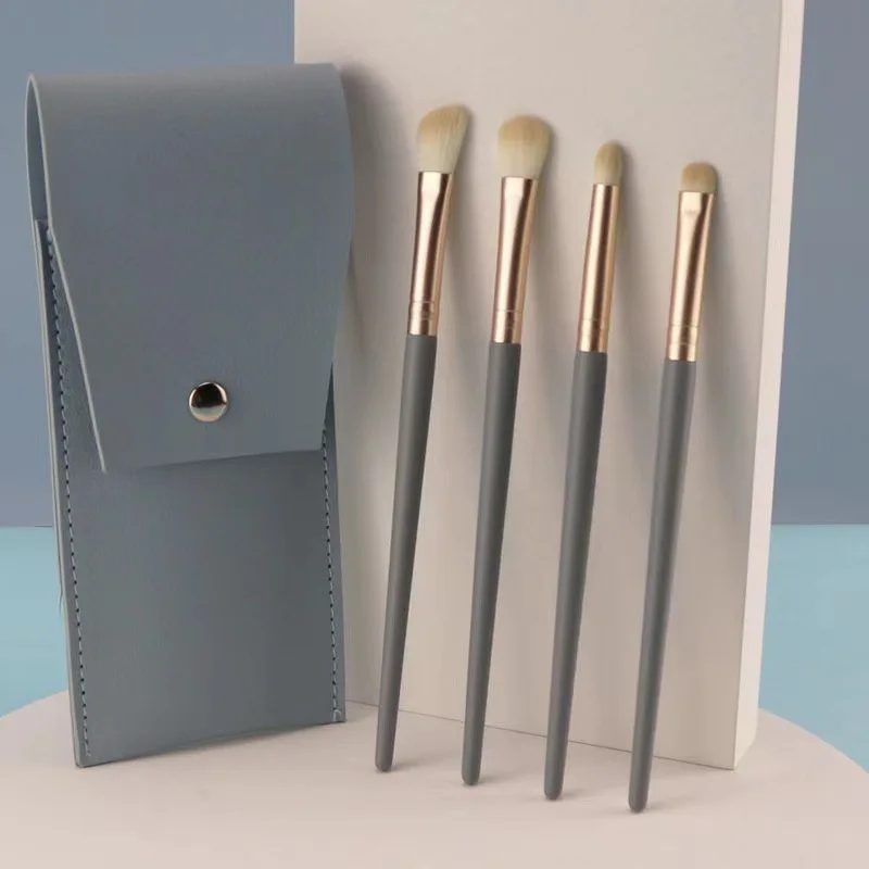 

Season green makeup brush 4 soft hair do not lose hair powder paint eye shadow brush cover blush brush foundation brush