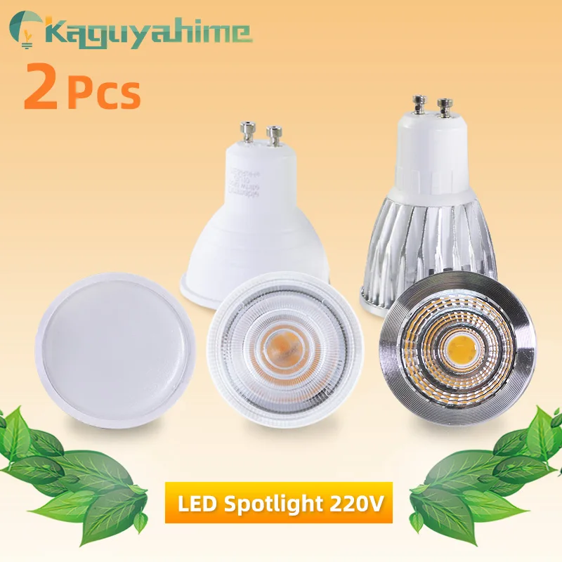

Kaguyahime 2pcs GU10 MR16 LED Bulb E27 E14 LED Lamp 7W 6W 3W AC 220V Lampada Aluminum Energy Saving LED Spotlight Home Lighting