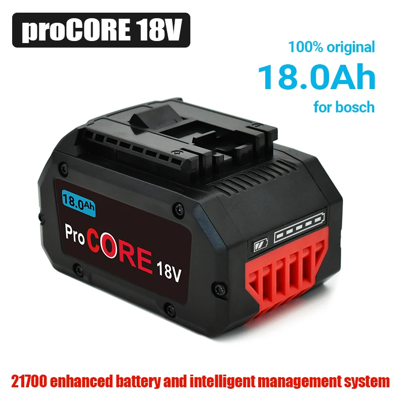 

2022 100% New 18V 18.0Ah Lithium-Ion Battery Pack GBA18V80 for Bosch 18 Volt MAX Cordless Power Tool Drills, Free Shipping