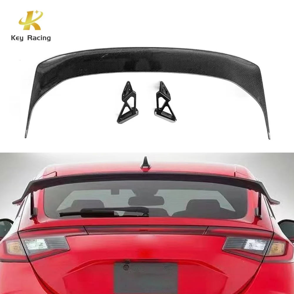 Civic Type-R Tail Spoiler Carbon Fiber VRS Style Rear Trunk Wing For Honda 11th Gen Type R 2022-2023