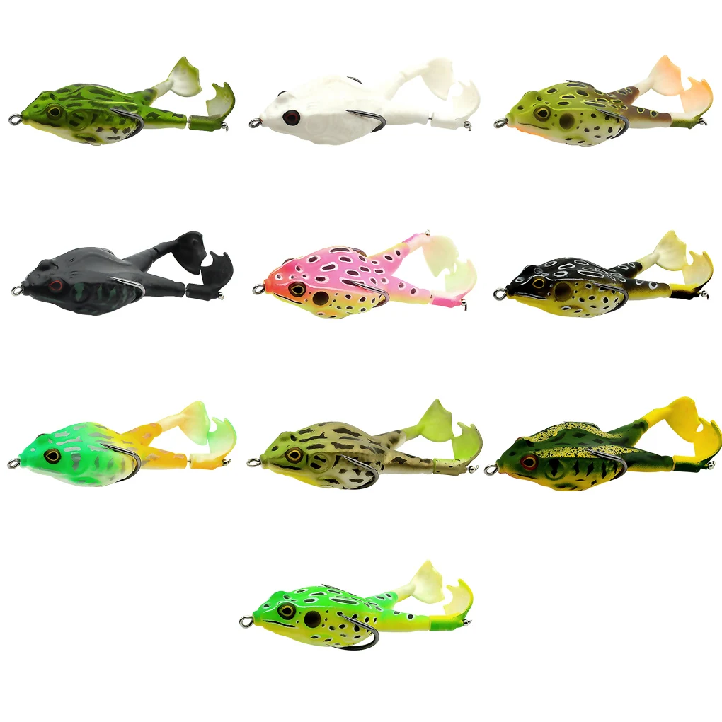 

Двойной пропеллер, рыболовные приманки, силиконовые искусственные приманки лягушки, Мягкая приманка для джиггинга, рыболовная приманка, мя...