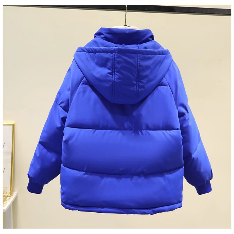 Bread Jacket Short Down Cotton Jacket Cotton Coat Female Korean Loose Autumn Winter Coat Thickened Padded Jacket 2022 New Women