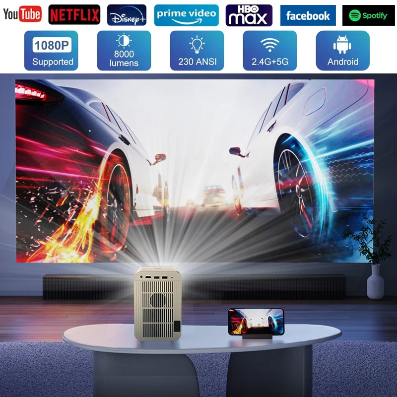 Мини-портативный проектор HP30 с 2 4/Φ Wi-Fi 1080P 720P