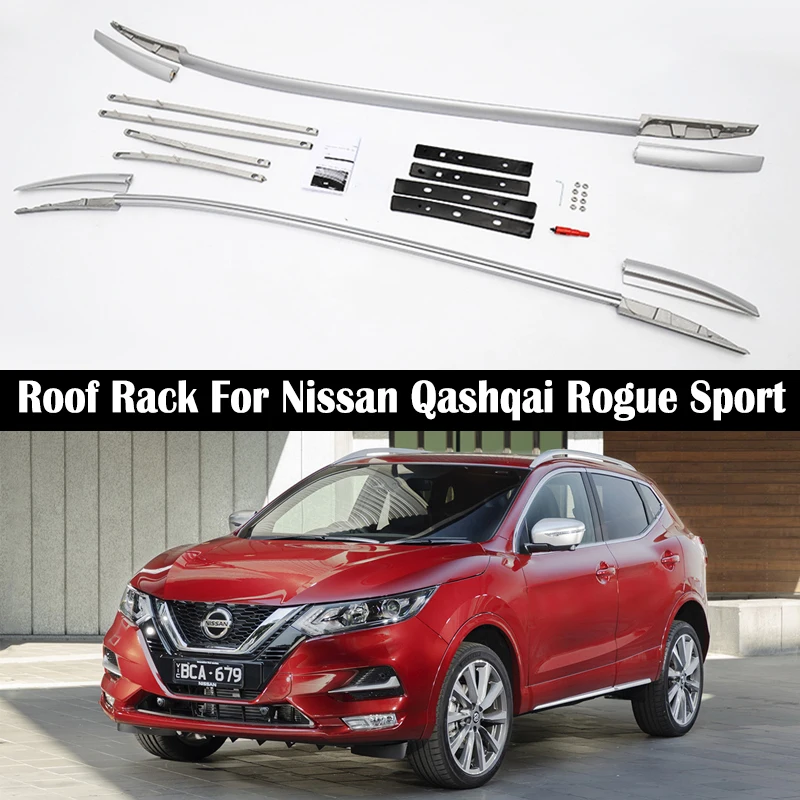 

OEM Стиль багажник на крышу для Nissan Qashqai Rogue Sport 2016-2022 рельсы Бар Багажник рейки верхняя поперечная рейка рейки рельсовые коробки