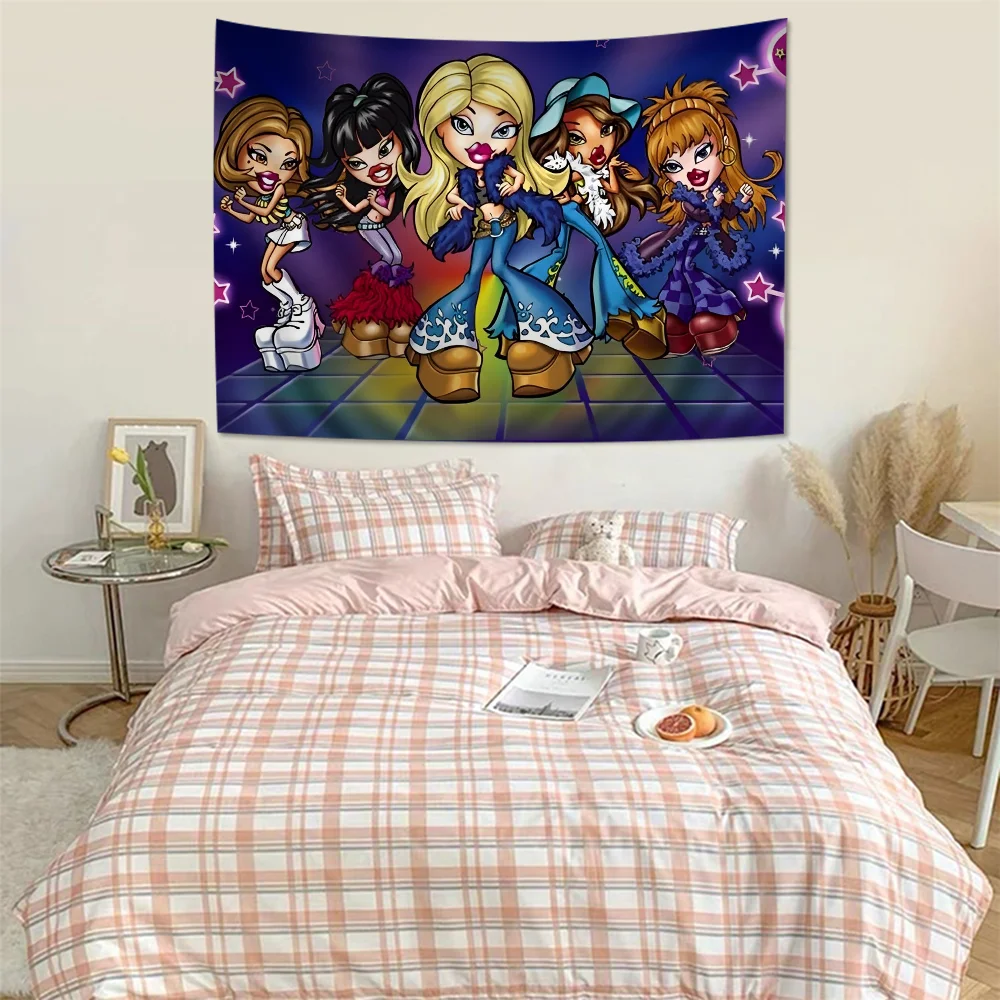 L-Lovely D-Doll B-Bratz мультяшный гобелен искусство научная фантастика комната домашний