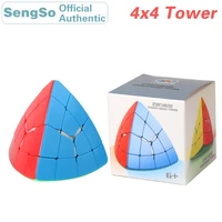 shengshou 4x4 magic tower 4x4x4 pyramid magic cube sengso mastermorphix speed cube twisty puzzle educational toy for children
