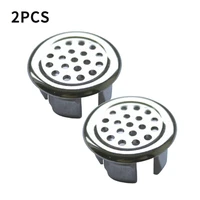 2pcs sink round ring overflow spare cover for bathroom basin bathtub plastic silver plated tidy trim ceramic basin overflow